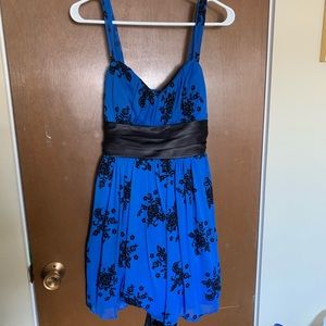 Blue and Black Dress